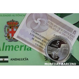 2010 - ALMERIA - 5 EUROS - ESPAÑA- PLATA