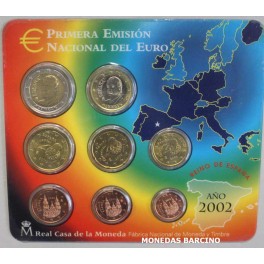 2002 - ESPAÑA - EUROS - BLISTER - 8 MONEDAS 