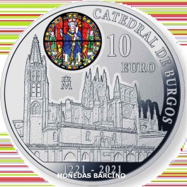 2021- CATEDRAL BURGOS- 10  EUROS- ESPAÑA