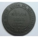 1848 - MADRID - 1/2 REAL - 5 DECIMAS - ISABEL II 