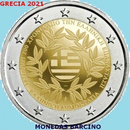 2021 - REVOLUCION - 2 EUROS - GRECIA