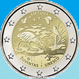 2021 - ZUVINTAS - 2  EUROS - LITUANIA