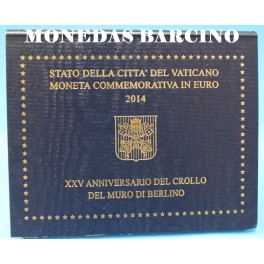 2014 VATICANO - 2 EUROS - BLISTER - ANIVERSARIO CROLLO