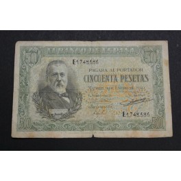 1940 - PELAYO - 50 PESETAS - ESPAÑA