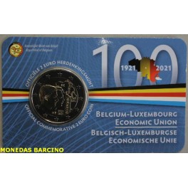 2021 -UNION- 2 EUROS - BELGICA -HOLANDES