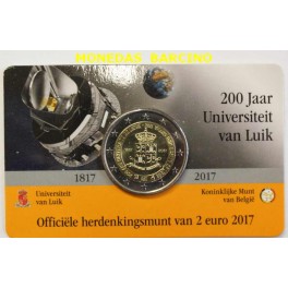 2017 - UNIVERSIDAD LIEJA - 2 EUROS - BELGICA