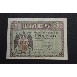 1938 - 28 FEBRERO - 1 PESETA - BURGOS - ESTADO ESPAÑOL