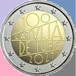 2021 - IURE - 2 EUROS - LETONIA 