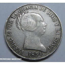 1854 - BARCELONA - 10 REALES - ISABEL II - ESPAÑA
