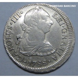 1788 - MEXICO - 2 REALES- CARLOS III -ESPAÑA