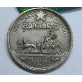 1957 - ESPERANTO - MEDALLA - MADRID
