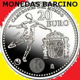 2010 - FUTBOL - 20 EUROS - ESPAÑA - PLATA 