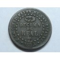 1853 - ISABEL II - DECIMA DE REAL - SEGOVIA - ESPAÑA