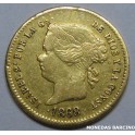 1868 - FILIPINAS - 2 PESOS - ISABEL II - ORO