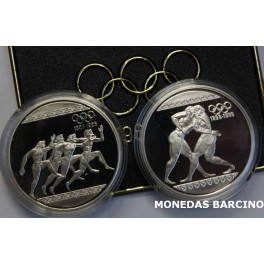 1996- OLIMPIADAS- 1000 DRACMAS - GRECIA -2 MONEDAS