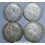 1896-1897-1898-1899- ALFONSO XIII - 5 PESETAS - ESPAÑA - 4 MONEDAS 
