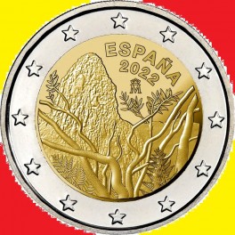 2022 - GARAJONAY - 2 EUROS - ESPAÑA- UNESCO