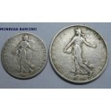 1904 -SEMEUSE - 50 CENTS- 1 FRANC - FRANCIA - PLATA