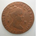 1844 - JUBIA - 8 MARAVEDIS -ISABEL II
