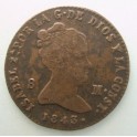 1843 - SEGOVIA - 8 MARAVEDIS - ISABEL II