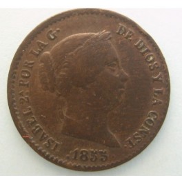 1855 - SEGOVIA - 10 CENTIMOS DE REAL - ISABEL II