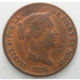 1856 - SEGOVIA - 10 CENTIMOS DE REAL -ISABEL II
