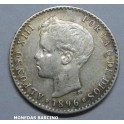 1896 - ALFONSO XIII - 50 CENTIMOS  - ESPA&Ntilde;A
