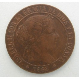 1868 - JUBIA - 1 CENTIMO DE ESCUDO - ISABEL II