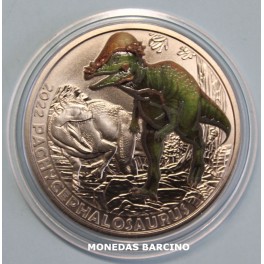 2022 -PACHYCEPHALOSAURUS - 3 EUROS - AUSTRIA- COLOR