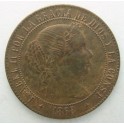 1868 - JUBIA  - 2 1/2 CENTIMOS DE ESCUDO - ISABEL II