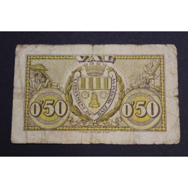1937- BAIX MONTSENY - 50 CENTIMOS - BARCELONA 
