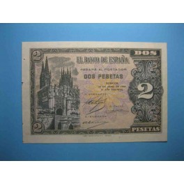 BILLETE 2 PESETAS 30 DE ABRIL DE 1938