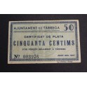 1937- TARREGA -50 CENTIMOS- LLEIDA-BILLETE
