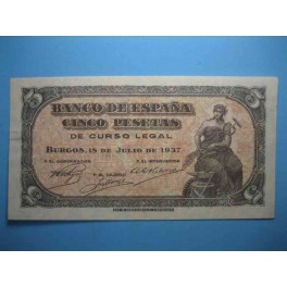 5 PESETAS 18 JULIO DE 1937