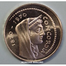 1970 -CONCORDIA - 1000 LIRAS - ITALIA - PLATA