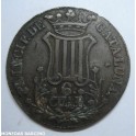 1841-BARCELONA - 6 CUARTOS- PLATA - ISABEL II