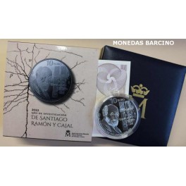 2022-RAMON Y CAJAL -10  EUROS- ESPA&Ntilde;A- PLATA