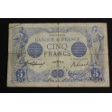 1914 - 5 FRANCS - BLUE - FRANCIA - FRANCE
