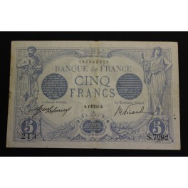 1915 - 5 FRANCS - BLUE - FRANCIA - FRANCE - 