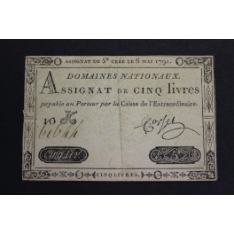 1791 - 5 LIVRES - LOUIS XVI - FRANCIA - FRANCE