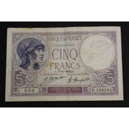 1923 - 5 FRANCS - VIOLET - FRANCIA - FRANCE 