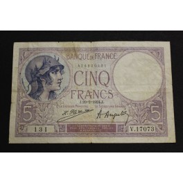 1924 - 5 FRANCS - VIOLET - FRANCIA - FRANCE 