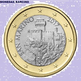 2017 - CASTILLO - 1  EUROS - SAN MARINO 