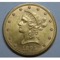 1895 - $ 10 - USA  - CORONET HEAT
