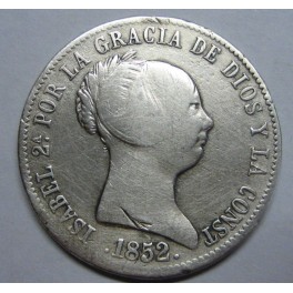 1852- BARCELONA - 10 REALES - ISABEL II -ESPAÑA