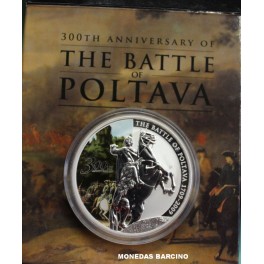 2029- BATALLA POLTAVA - DOLAR -TUVALU- ONZA - PLATA