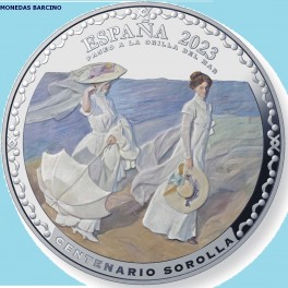 2023- PASEO A LA ORILLA DEL MAR- 50 EUROS - ESPAÑA CINCUENTIN- SOROLLA