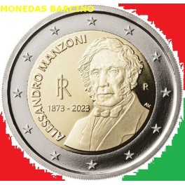 2023- ALESSANDRO MANZONI - 2 EUROS - ITALIA 
