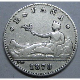 1870 - GOBIERNO PRV. 1ª REPUBLICA - 50 CENTIMOS