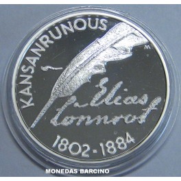 2002- ELIAS LONNROT -10 EURO- FINLANDIA- PLATA 
